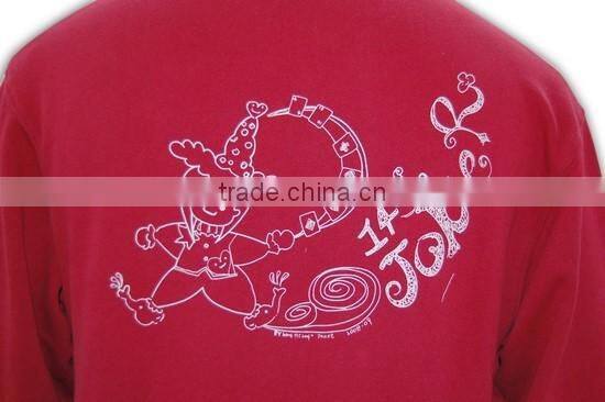 High Quality Promotional men's hoodies CVC/TC Fleece plain hoodie