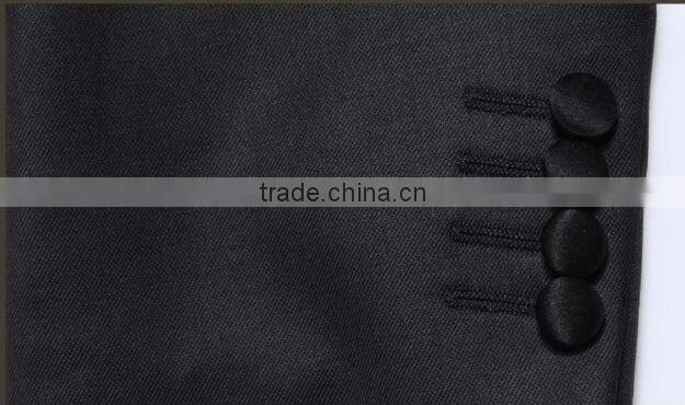 High quality & best workmanship & handsome black men suit for wedding