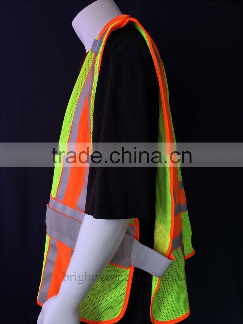 100% polyester ANSI mesh reflective safety vest