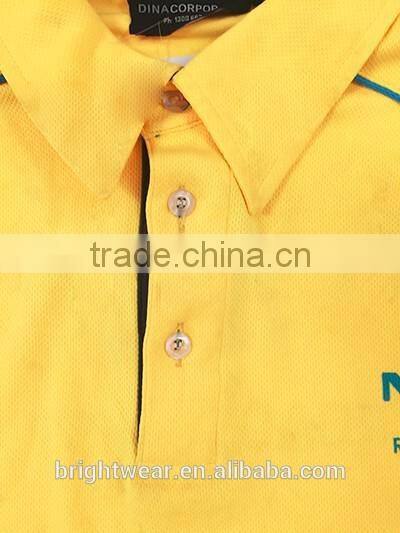 Hot sale custom printed polyester safety hi vis micro mesh heat-applied tape reflective polo shirt