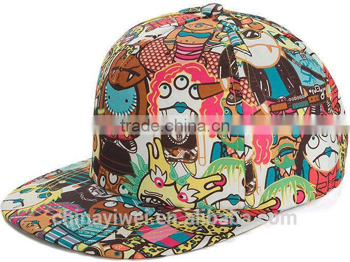 new cartoon scrawl hiphop baseball cap