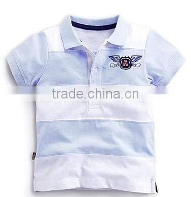Kids Polo Shirts Wholesale Short Sleeve Polo With Horizontal Stripes