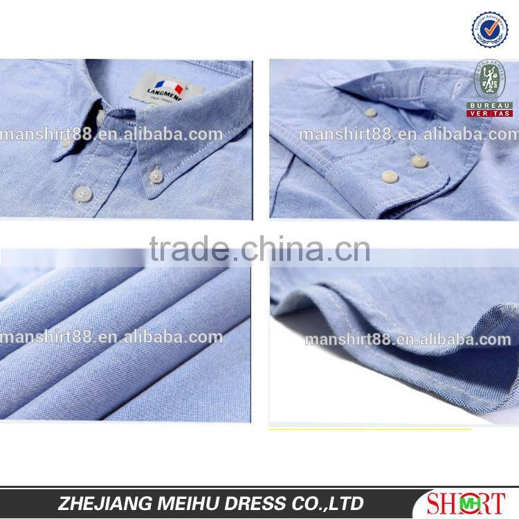 2016 100% cotton non iron solid color men oxford casual shirt
