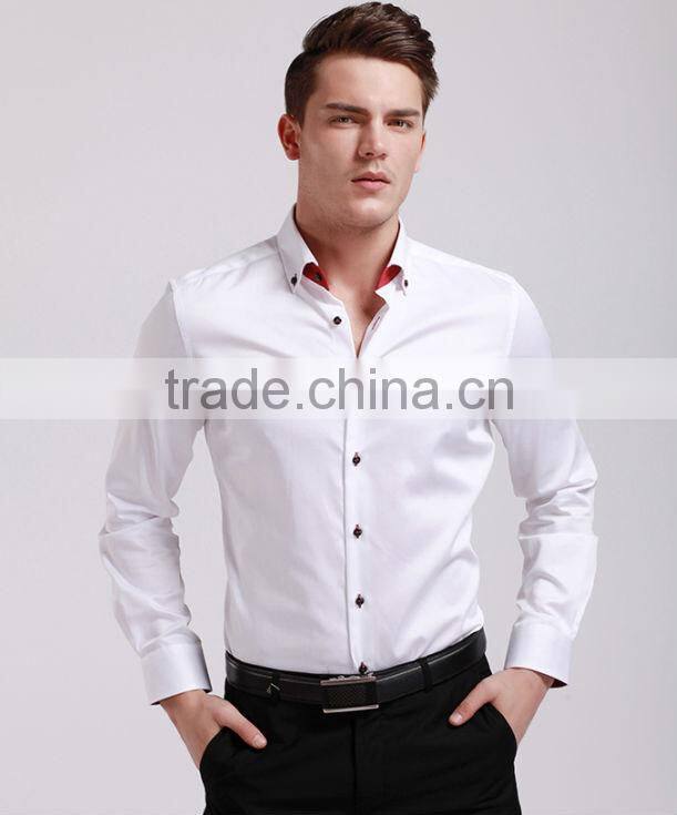 Manufacturer various color red, white ,black , navy blue brand name men dress shirts