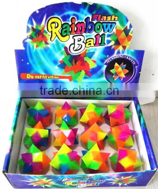 Halloween flashing sport bounce ball TPR rubber bounce ball