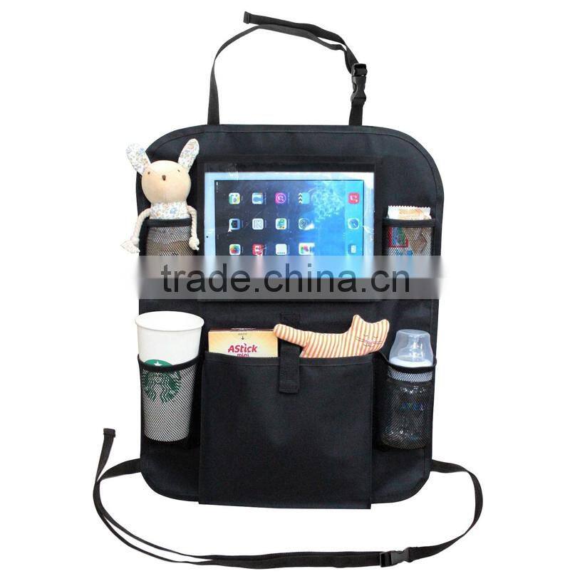 Amazon Hotting Multipurpose Car Back Seat Organizer with Tablet Holder For Kids Travel Accessories