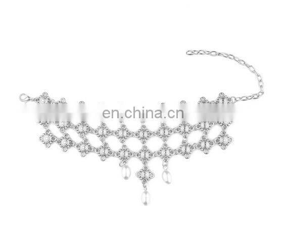 Matching Jewelry layered Golden Chain Pendant Pearl Beads Tassel Bracelet