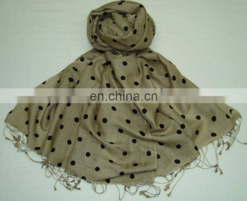 Polka dot prints pashmina scarves