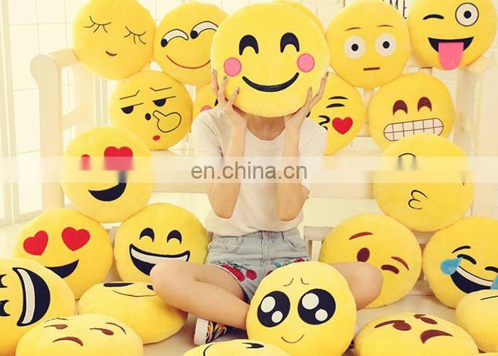 Stock Designs OEM&ODM Accepted Plush Emoji Pillows