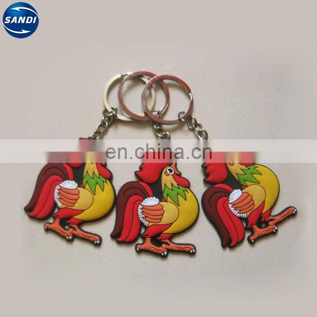 High quality promotional customized soft pvc keychain