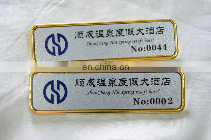 hotel name plate