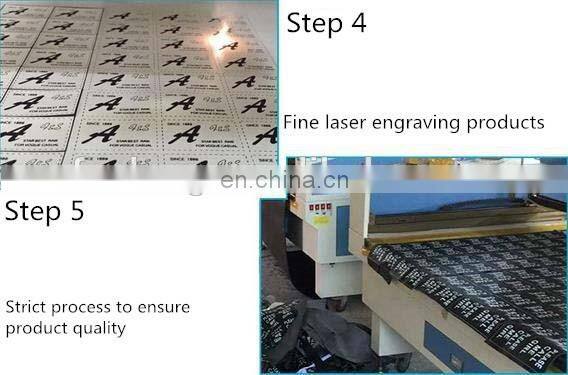 China facroty factory custom printed embossed leather patch