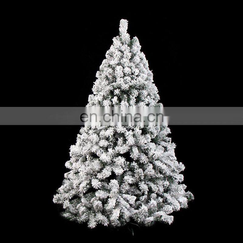 2017 New Big Size Tall Snowing White Christmas Tree Decorations Frosted Snow Artificial Christmas Trees Wholesale China