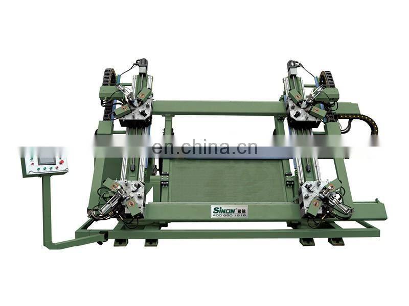 Aluminum window door Four head CNC corner crimping machine
