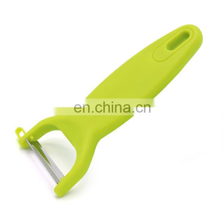 Kitchen Accessory Green Plastic Handle Sharp Blade Vegetable potato Peeler