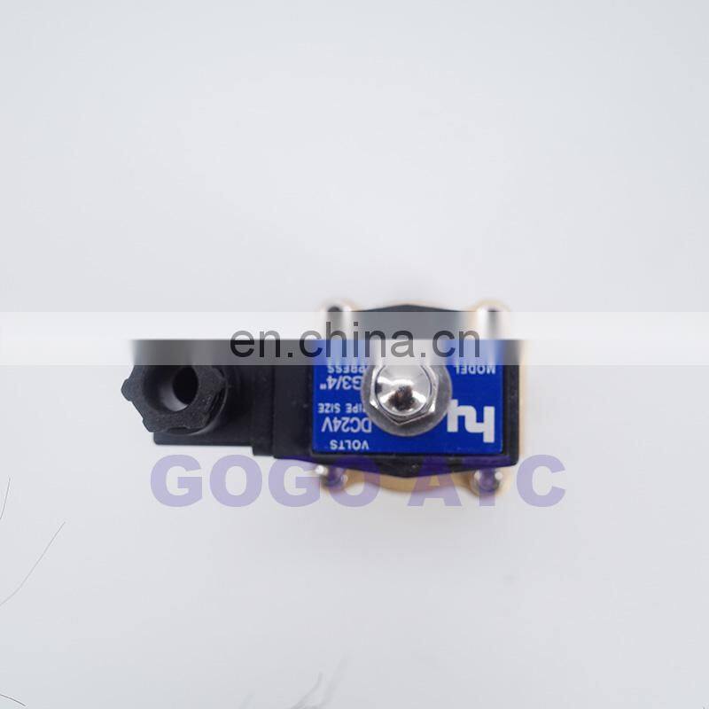 GOGO AC220V 24V DC 12V DC 2 way brass solenoid valve vacuum -1bar-1bar 3/4 inch normally close vacuum pump solenoid valve