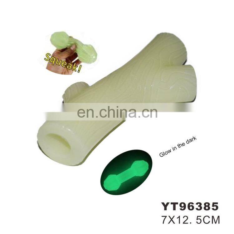 Dog ball toy soft interactive toy with squeaker glow in the dark