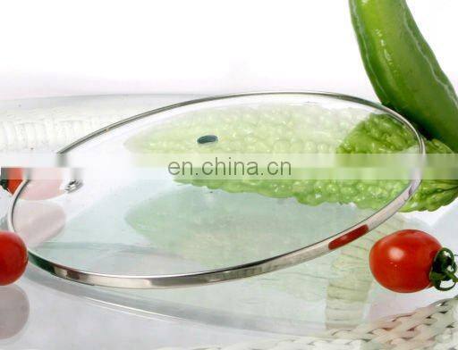 tempered glass lid with steam hole