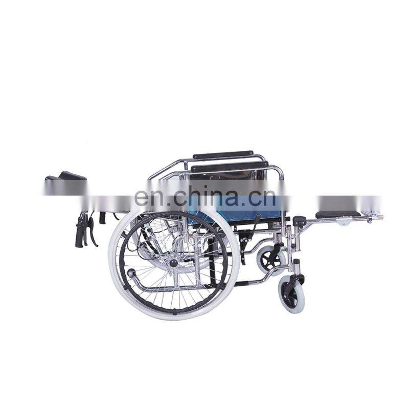 new style Handicap commode wheelchair with toilet seat