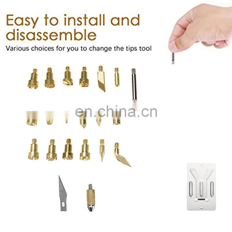 0-15w-30w Wood and Leather Pyrography Pen wood burning kit