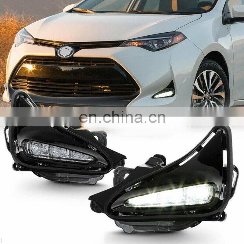 LED Daytime Running Lights DRL LED fog lights for Toyota Corolla 2017 2018 US Version