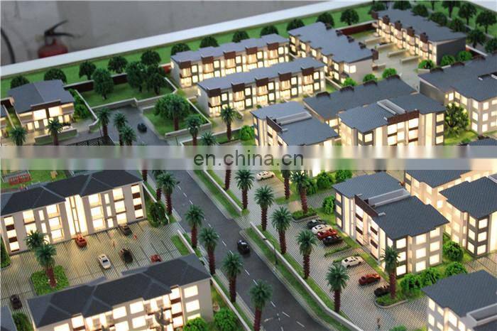 Miniature model for villa building plan with figures/perfect led lighting,scale model maker