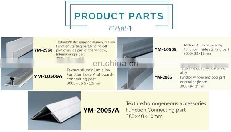16mm Interior Decorative Rock Wool Polyurethane PU Metal Wall Sandwich Panel