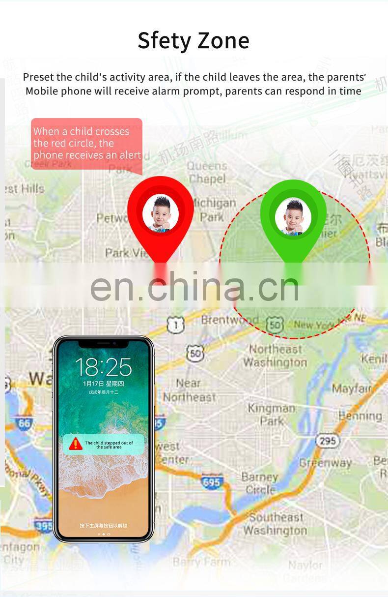 2019 New Private SOS Calling Remote Monitor Smartwatch Phone For Kids, Waterproof Kids Smart watch With Gps IP67 Phone Watch