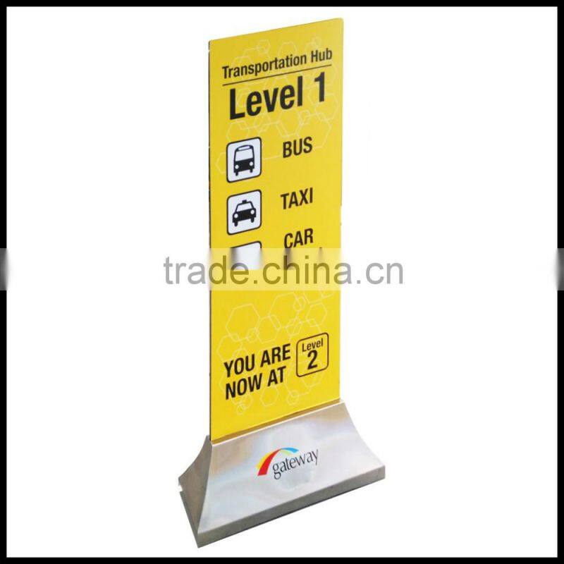 stainless steels display floor stand-shopping mall advertising display boards-Pop stand up board
