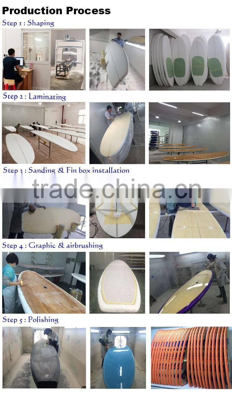 China factory bamboo SUP boards / Cheap price surfboard bamboo fiber board