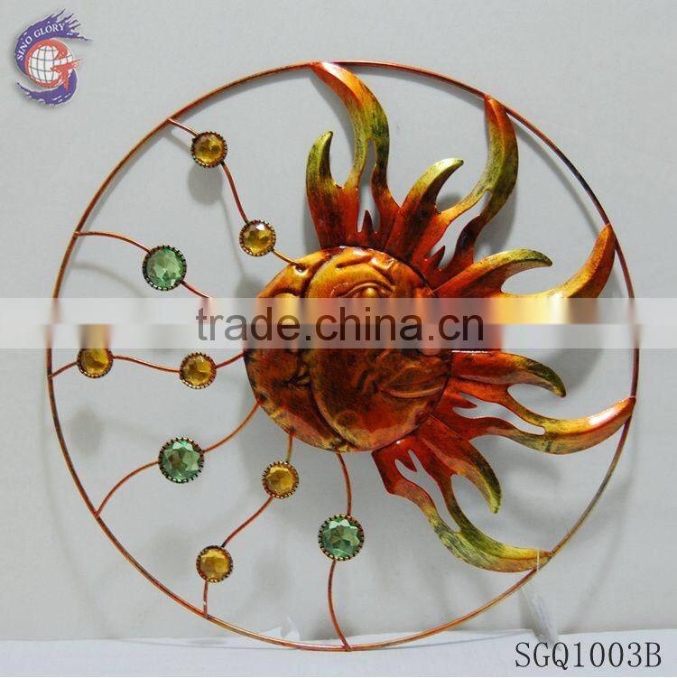 modern abstract moon and star metal wall art decor