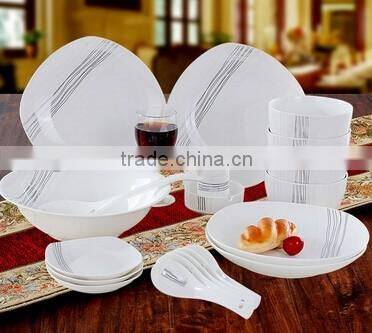 56 pcs gold china porcelain dinner sets