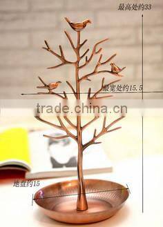 Wholesale delicate metal tree shape Jewelry stand
