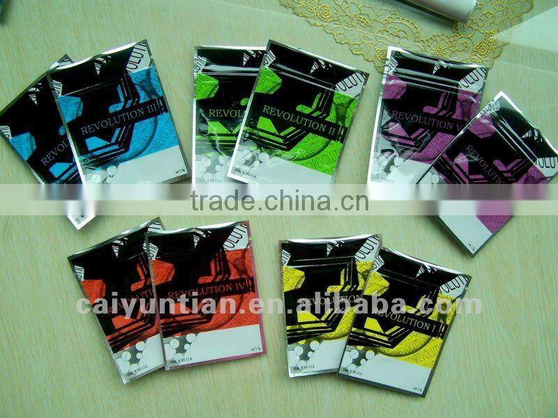 Mr.Happy three side seal aluminum potpourri zipper bag with zipper logo priting