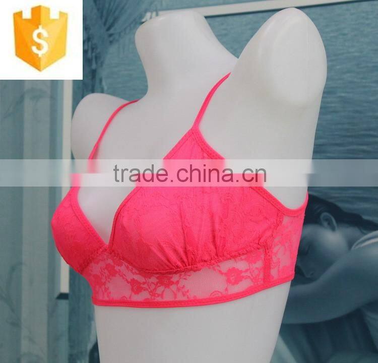 Top quality sale transparency teen bra top