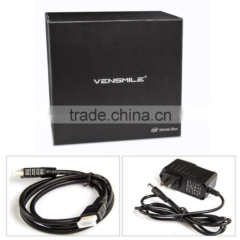Vensmile i10 Win10 X86 Z3735F Quad core 1.8GHz full hd sex 1080p porn video android mini pc tv box