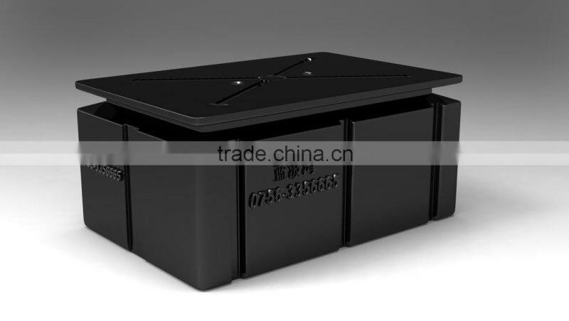 Whole aluminum pontoon floats of hdpe