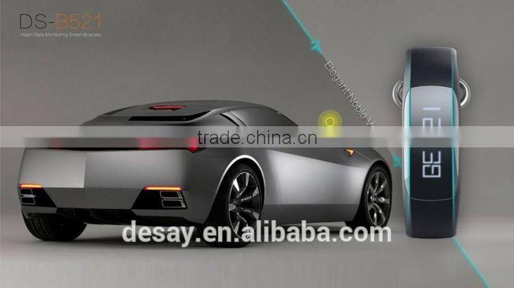 Desay Multi-function Pedometer Call/SMS DS-B521 Smart Band with Heart Rate for iOS 7.1 + Android 4.3 +