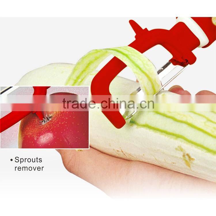 ABS+S/S 18.6*3.9 Kitchen tools fruit and vegetable peeler/potato peeler
