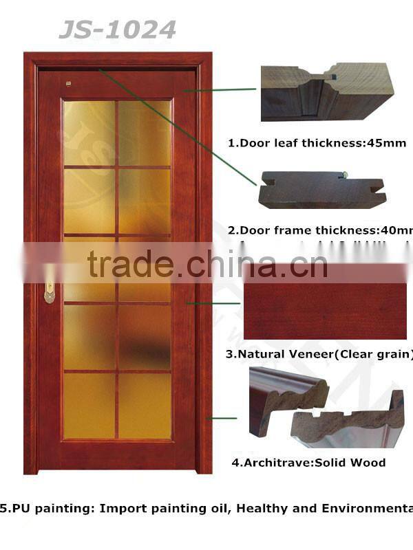 wood glass livingroom door