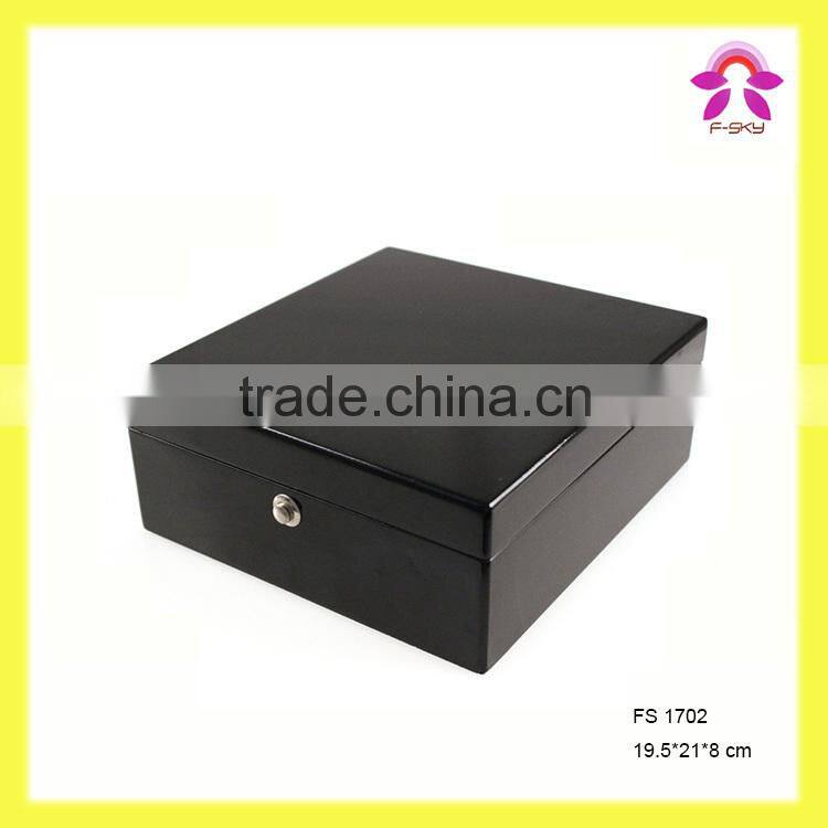 FS1702 Wooden Watch Case Display Storage for Delicate Watches with Cabinet