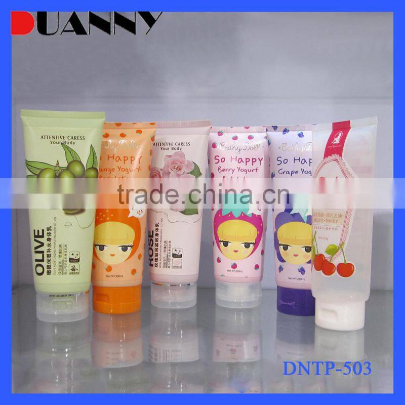 Plastic Tube Packaging For Cream, Small Yellow Plastic Tube Manufacturer , Plastic Tube Containers Wholesale