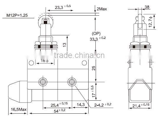 CNTD Top Selling Products 2016 Intensive Plastic Micro Push Button Switch