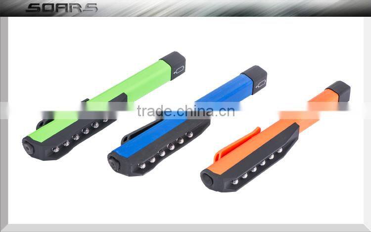 ABS material pen light 6 LED super bright work light