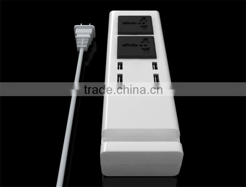 5V 3.4A Output 4 Port USB Charger 2 Socket with EU/UK/US Standard