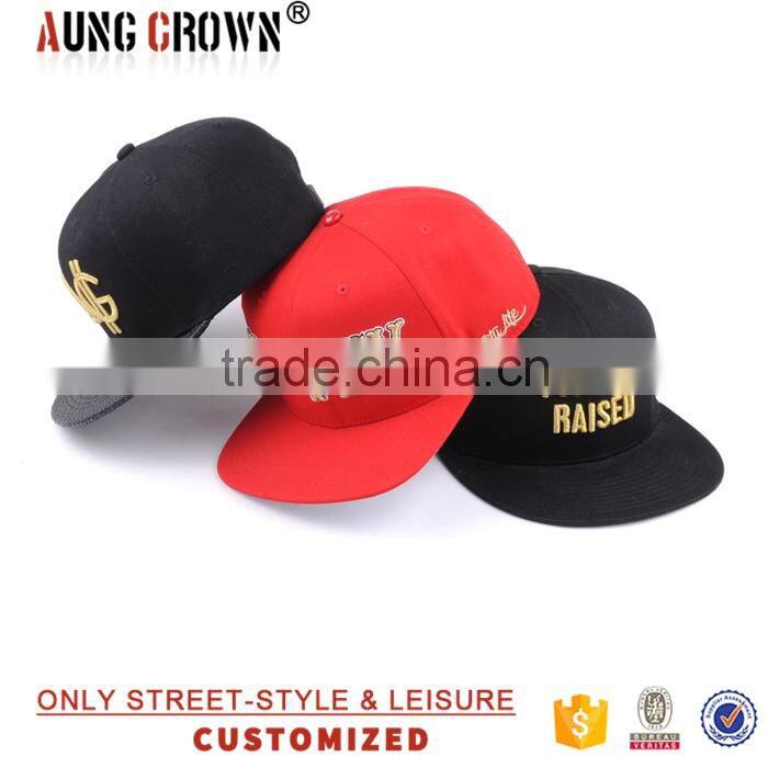 3D Embroidery Logo Wholesale Flat Brim Snapback Hat Manufacturer