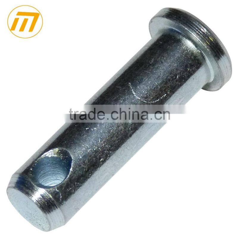 zinc plated steel clevis pin with hole
