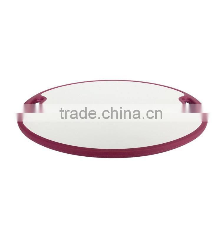 2016 hot selling printing oblong cutting board plastic