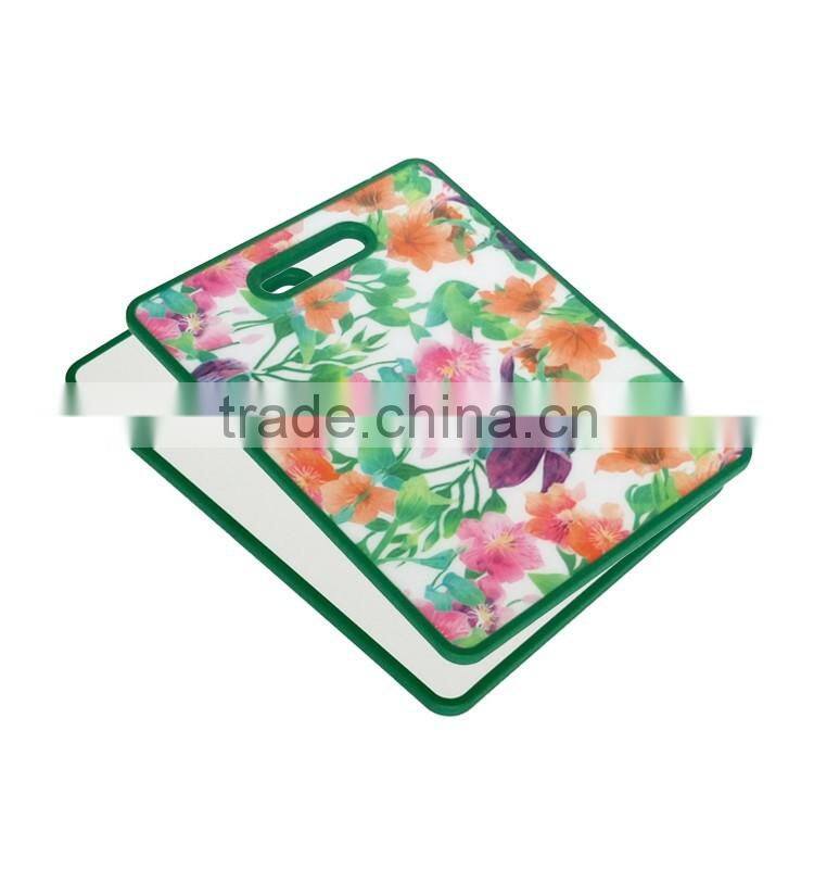 2016 new design custom 2 in 1 cutting board deco wholesale