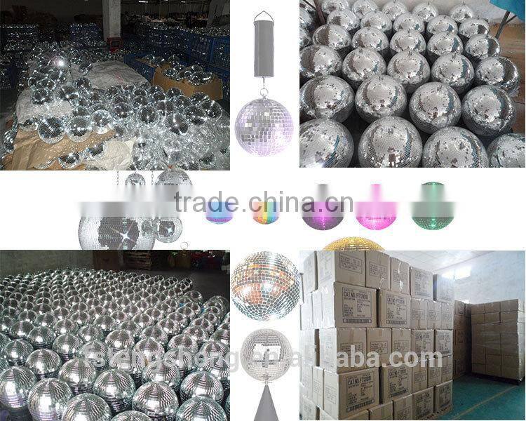 Holiday decoration battery operated table mirror ball with lights